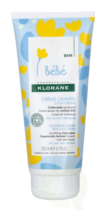 Klorane Bebe Cleansing Cold Cream - Flowers 200 ml Dry And Very Dry Skin i gruppen SKØNHED & HELSE / Hudpleje / Ansigt / Rengøring hos TP E-commerce Nordic AB (C52646)