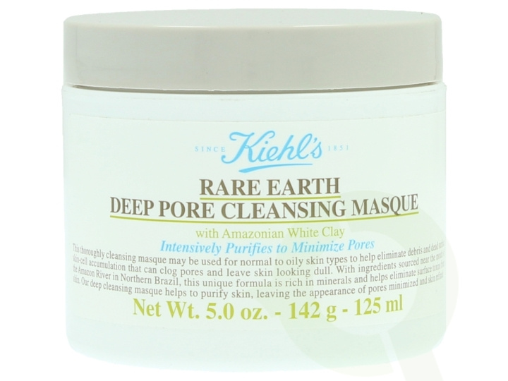 Kiehls Kiehl\'s Rare Earth Deep Pore Cleansing Masque 125 ml With Amazonian White Clay - For Normal To Oily Skins Types i gruppen SKØNHED & HELSE / Hudpleje / Ansigt / Masker hos TP E-commerce Nordic AB (C53235)