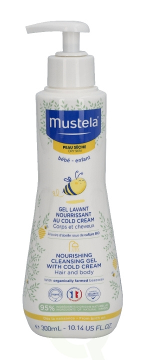 Mustela Dry Skin Nourishing Cleansing Gel Cold Crm 300 ml Hair And Body i gruppen SKØNHED & HELSE / Hudpleje / Kropspleje / Bad & brusecreme hos TP E-commerce Nordic AB (C53839)