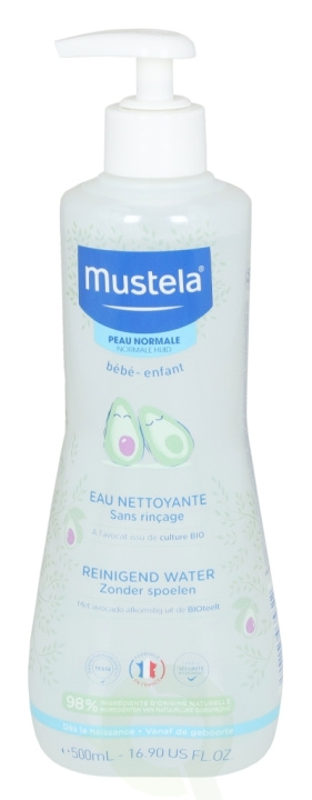 Mustela Bebe No Rinse Cleansing Water 500 ml With Organically Farmed Advocado i gruppen SKØNHED & HELSE / Hudpleje / Ansigt / Rengøring hos TP E-commerce Nordic AB (C53882)