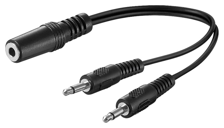 Goobay Adapter för ljud Y-kabel 3,5 mm, 1x stereokontakt till 2x monokontakt Pawl 3,5 mm-uttag (3-pin, Stereo) > 2x spärr 3,5 mm plugg (2-polig, mono) i gruppen HJEMMEELEKTRONIK / Kabler og adaptere / Audio Analog / Adaptere hos TP E-commerce Nordic AB (C54130)