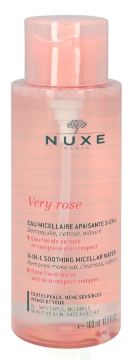 Nuxe Very Rose 3-In-1 Soothing Micellar Water 400 ml i gruppen SKØNHED & HELSE / Hudpleje / Ansigt / Ansigtsvand & Facemist hos TP E-commerce Nordic AB (C54411)