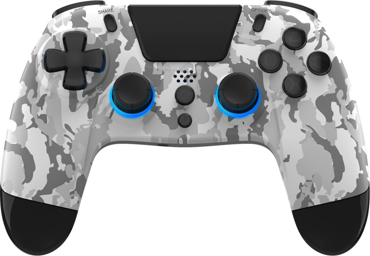 Gioteck VX4+ RGB trådlös handkontroll, White Camo, PS4 i gruppen HJEMMEELEKTRONIK / Spilkonsoller og tilbehør / Sony PlayStation 4 hos TP E-commerce Nordic AB (C54628)