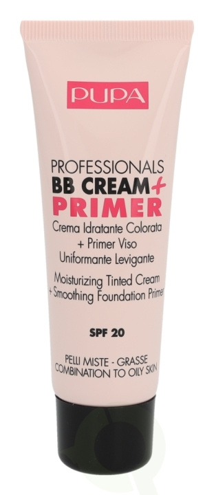 Pupa Milano Pupa Pupa Professionals BB Cream + Primer SPF20 50 ml #001 Nude - Combination To Oily Skin i gruppen SKØNHED & HELSE / Makeup / Makeup ansigt / CC/BB Cream hos TP E-commerce Nordic AB (C54839)