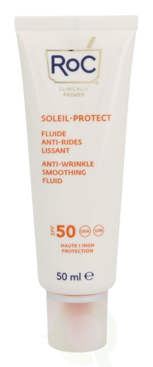 ROC Soleil-Protect Anti-Wrinkle Smoothing Fluid SPF50+ 50 ml Visibly Reduces Wrinkles i gruppen SKØNHED & HELSE / Hudpleje / Tanning / Solbeskyttelse hos TP E-commerce Nordic AB (C54984)