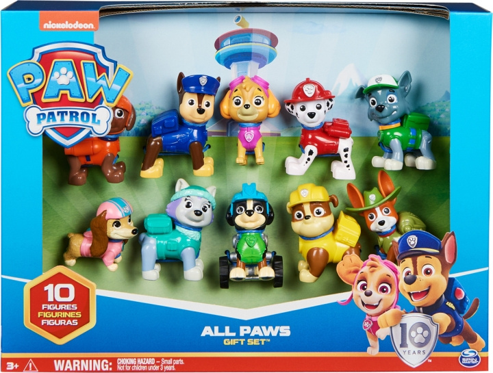 Paw Patrol figurpaket, 10 figurer i gruppen LEGETØJ, BØRN & BABY / Legetøj / Figurer & miniaturer hos TP E-commerce Nordic AB (C55312)