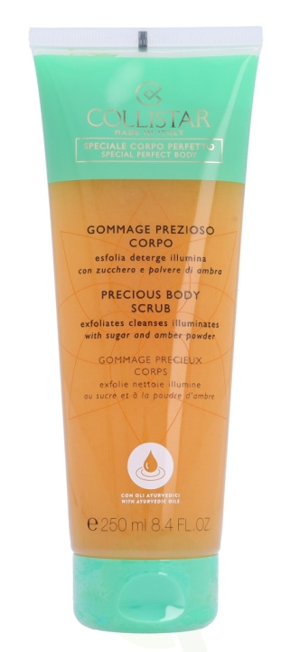 Collistar Precious Body Scrub 250 ml With Sugar And Amber Powder i gruppen SKØNHED & HELSE / Hudpleje / Ansigt / Scrub / Peeling hos TP E-commerce Nordic AB (C55590)