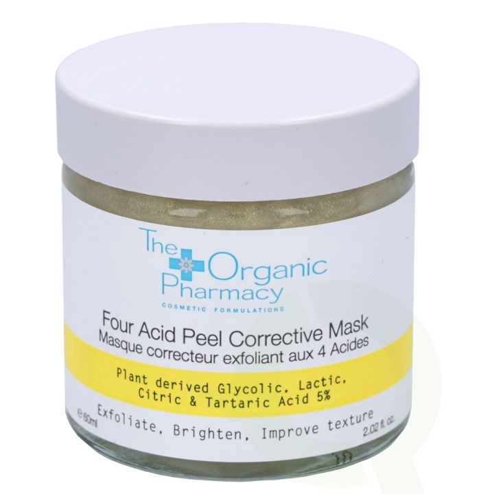 The Organic Pharmacy Four Acid Peel Corrective Mask 60 ml Plant Derk De Glycolic, Lactic, Citric & Tartaric Acid 5% i gruppen SKØNHED & HELSE / Hudpleje / Ansigt / Masker hos TP E-commerce Nordic AB (C56262)