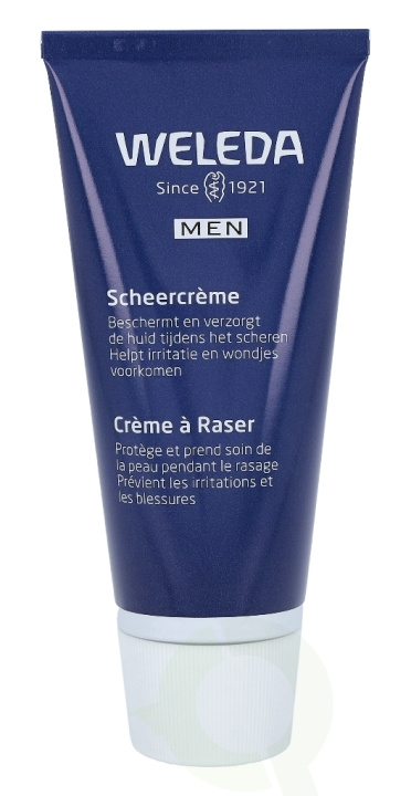 Weleda Shaving Cream 75 ml All Skin Types/For Men i gruppen SKØNHED & HELSE / Hår og styling / Barbering og trimning / Barberskraber og tilbehør hos TP E-commerce Nordic AB (C56687)