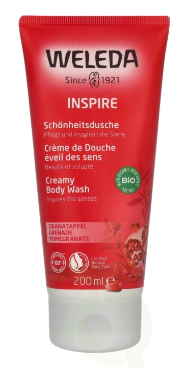 Weleda Inspire Pomegranate Creamy Body Wash 200 ml i gruppen SKØNHED & HELSE / Hudpleje / Kropspleje / Bad & brusecreme hos TP E-commerce Nordic AB (C56730)