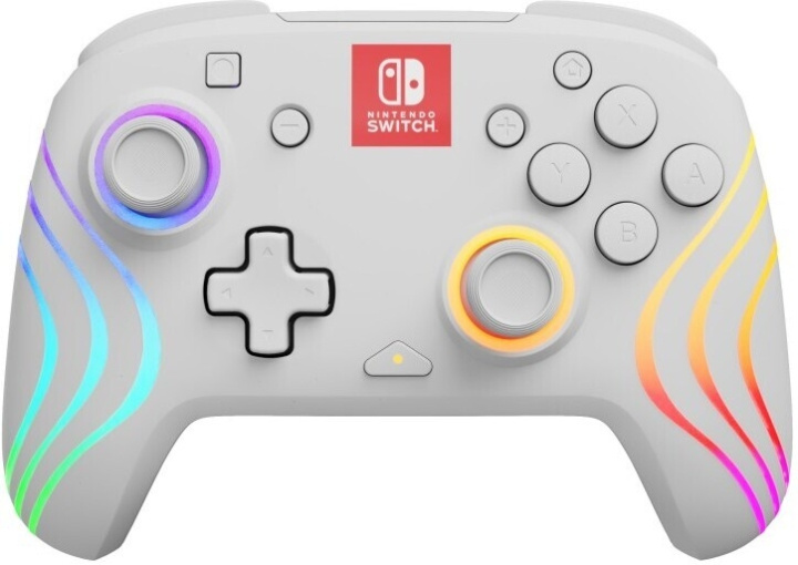 PDP Gaming Afterglow Wave Wireless Controller - trådlös spelkontroll, vit, Switch i gruppen HJEMMEELEKTRONIK / Spilkonsoller og tilbehør / Nintendo Switch / Tilbehør hos TP E-commerce Nordic AB (C57283)