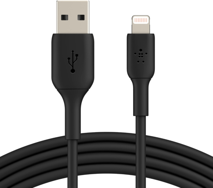 Belkin BOOST CHARGE™ Lightning - USB-A-kabel, 2m, svart i gruppen SMARTPHONES & TABLETS / Opladere og kabler / Kabler / Kabler Lightning hos TP E-commerce Nordic AB (C57662)