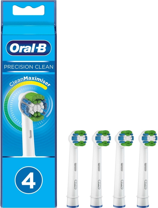 Oral B Precision Clean - utbytesborste, 4 stycken i gruppen SKØNHED & HELSE / Oral pleje / Tilbehør til elektriske tandbørster hos TP E-commerce Nordic AB (C57717)