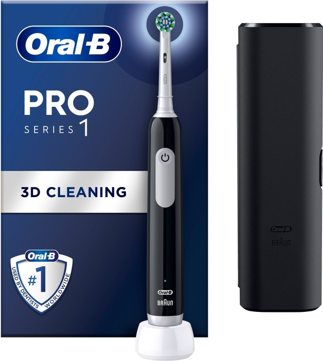 Oral B Pro Series 1 - elektrisk tandborste, svart i gruppen SKØNHED & HELSE / Oral pleje / Elektriske tandbørster hos TP E-commerce Nordic AB (C57819)