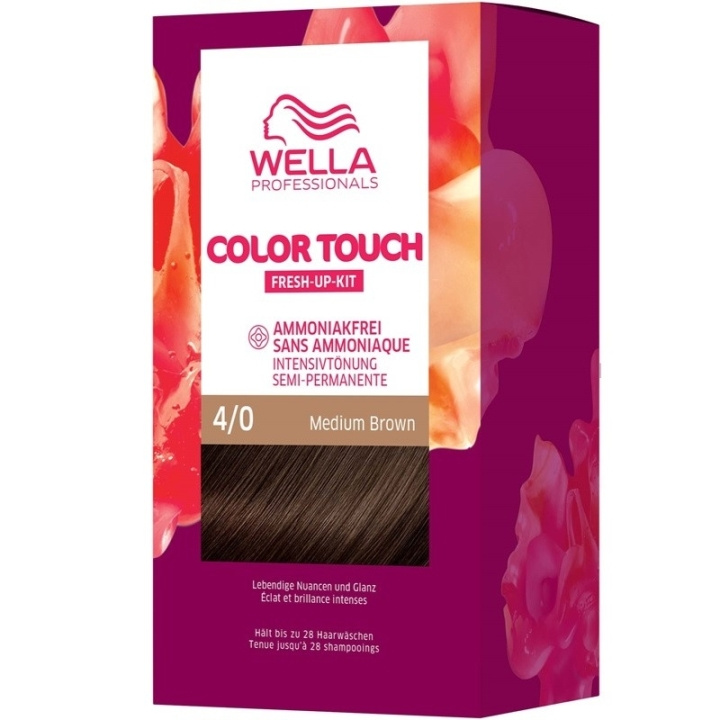 Wella Color Touch Pure Naturals 4/0 Medium Brown i gruppen SKØNHED & HELSE / Hår og styling / Hårpleje / Hårfarve / Hårfarve & Farve bombe hos TP E-commerce Nordic AB (C57926)