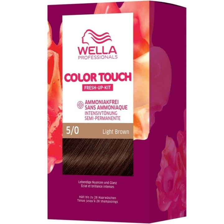 Wella Color Touch Pure Naturals 5/0 Light Brown i gruppen SKØNHED & HELSE / Hår og styling / Hårpleje / Hårfarve / Hårfarve & Farve bombe hos TP E-commerce Nordic AB (C57928)