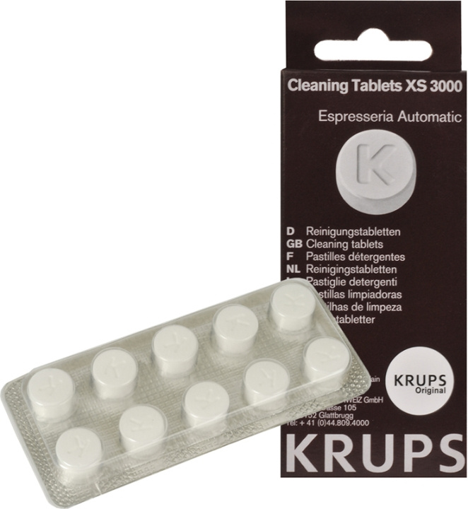 Krups Espresso Rengöringstabletter i gruppen HJEM, HUS & HAVE / Husholdningsapparater / Kaffe og espresso / Filtre og tilbehør hos TP E-commerce Nordic AB (C58447)