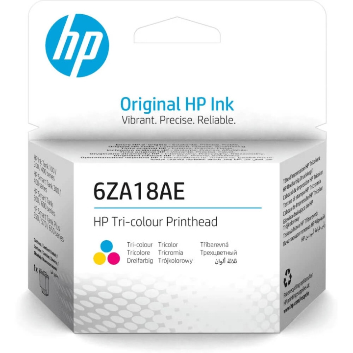 HP Printerhoved 6ZA18AE Tri-color i gruppen COMPUTERTILBEHØR / Printere og tilbehør / Blæk og toner / Blækpatroner / HP hos TP E-commerce Nordic AB (C58630)