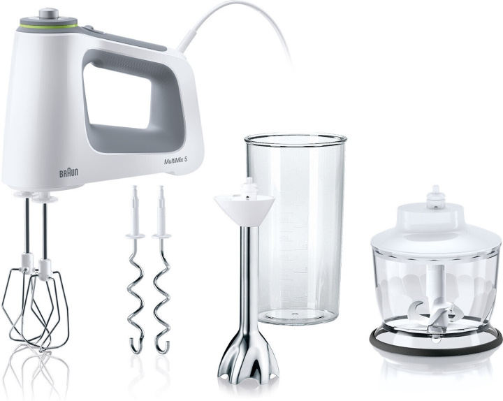 Braun HM5137WH MultiMix 5 electric mixer i gruppen HJEM, HUS & HAVE / Husholdningsapparater / Foodprocessor og køkkenassistenter / Håndmixer hos TP E-commerce Nordic AB (C58917)