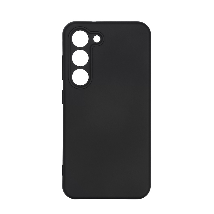 Essentials Samsung Galaxy S23 silicone back cover, black i gruppen SMARTPHONES & TABLETS / Mobil Beskyttelse / Samsung hos TP E-commerce Nordic AB (C59197)