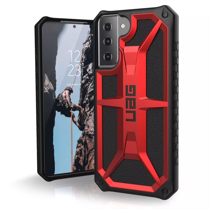 Urban Armor Gear Samsung Galaxy S21+ Monarch Case, Crimson i gruppen SMARTPHONES & TABLETS / Mobil Beskyttelse / Samsung hos TP E-commerce Nordic AB (C59326)