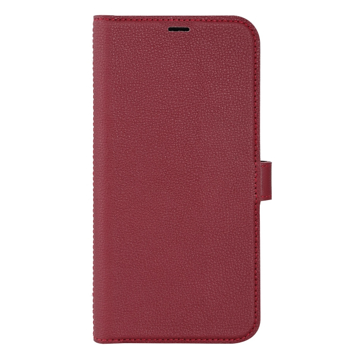 Essentials iPhone 14 Plus Leather wallet, detachable, Red i gruppen SMARTPHONES & TABLETS / Mobil Beskyttelse / Apple / iPhone 14 hos TP E-commerce Nordic AB (C59499)