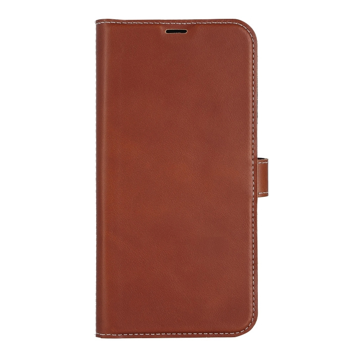 Essentials iPhone 14 Plus Leather wallet,detachable,Brown i gruppen SMARTPHONES & TABLETS / Mobil Beskyttelse / Apple / iPhone 14 hos TP E-commerce Nordic AB (C59501)