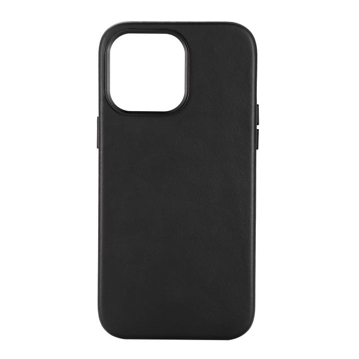 Essentials iPhone 14 Pro Max Leather Mag back cover,Blk i gruppen SMARTPHONES & TABLETS / Mobil Beskyttelse / Apple / iPhone 14 hos TP E-commerce Nordic AB (C59512)