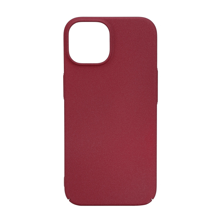 Essentials iPhone 15 sand bursted back cover, burgundy i gruppen SMARTPHONES & TABLETS / Mobil Beskyttelse / Apple / iPhone 15 hos TP E-commerce Nordic AB (C59559)