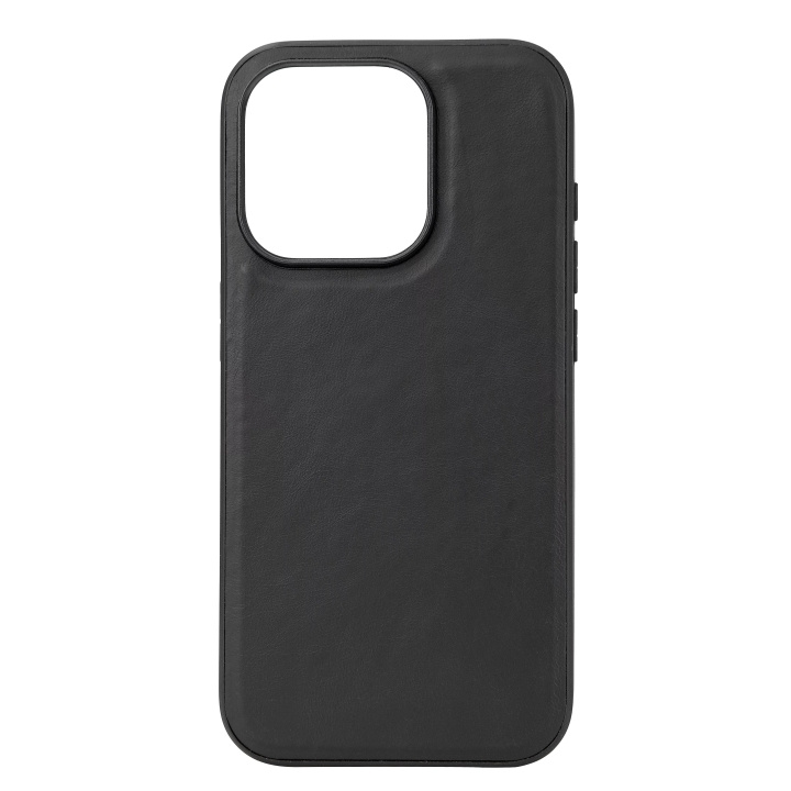 Essentials iPhone 15 Pro Leather Mag back cover,TPU frame,magnet,black i gruppen SMARTPHONES & TABLETS / Mobil Beskyttelse / Apple / iPhone 15 hos TP E-commerce Nordic AB (C59566)