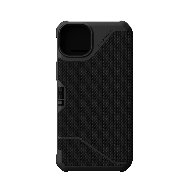 Urban Armor Gear iPhone 14 Plus Metropolis, wallet, Kevlar Black i gruppen SMARTPHONES & TABLETS / Mobil Beskyttelse / Apple / iPhone 14 hos TP E-commerce Nordic AB (C59637)