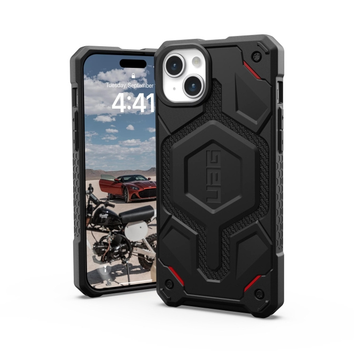 Urban Armor Gear iPhone 15 Plus Monarch Pro - Kevlar Black i gruppen SMARTPHONES & TABLETS / Mobil Beskyttelse / Apple / iPhone 15 hos TP E-commerce Nordic AB (C59740)