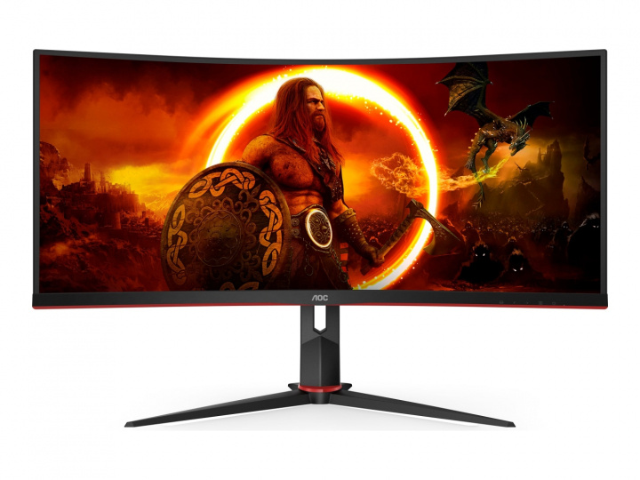 AOC Gaming CU34G2XP/BK 34 3440 x 1440 (UltraWide) HDMI DisplayPort 180Hz i gruppen COMPUTERTILBEHØR / Monitor / Monitorer hos TP E-commerce Nordic AB (C60496)