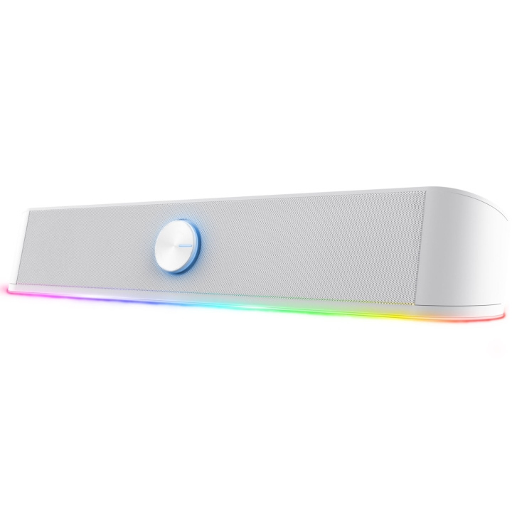 Trust GXT 619W Thorne RGB Soundbar Vit i gruppen HJEMMEELEKTRONIK / Lyd & billede / Hjemmebiograf, HiFi & Bærbar / Sound Bars hos TP E-commerce Nordic AB (C60980)