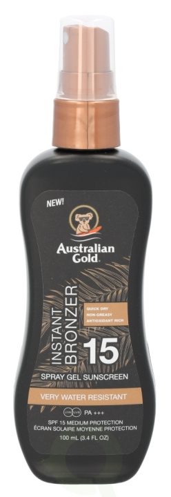 Australian Gold Spray Gel Instant Bronzer SPF15 100 ml i gruppen SKØNHED & HELSE / Hudpleje / Tanning / Solbeskyttelse hos TP E-commerce Nordic AB (C61845)