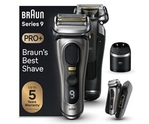 Braun Series 9 Pro+ 9575cc System wet&dry, Noble Metal i gruppen SKØNHED & HELSE / Hår og styling / Barbering og trimning / Barbermaskiner hos TP E-commerce Nordic AB (C62072)