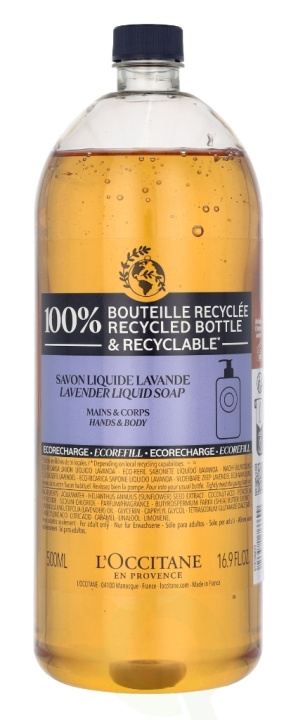 L\'Occitane Lavender Liquid Hand & Body Soap - Refill 500 ml i gruppen SKØNHED & HELSE / Hudpleje / Kropspleje / Duft sæbe hos TP E-commerce Nordic AB (C63944)