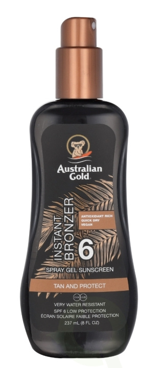 Australian Gold Spray Gel Instant Bronzer SPF6 237 ml i gruppen SKØNHED & HELSE / Hudpleje / Tanning / Solbeskyttelse hos TP E-commerce Nordic AB (C64348)