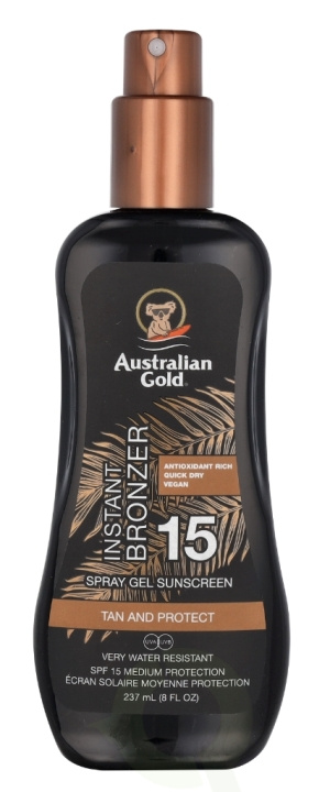 Australian Gold Spray Gel Instant Bronzer SPF15 237 ml i gruppen SKØNHED & HELSE / Hudpleje / Tanning / Solbeskyttelse hos TP E-commerce Nordic AB (C64350)