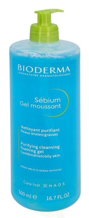 Bioderma Sebium Gel Moussant 500 ml i gruppen SKØNHED & HELSE / Hudpleje / Ansigt / Rengøring hos TP E-commerce Nordic AB (C64680)