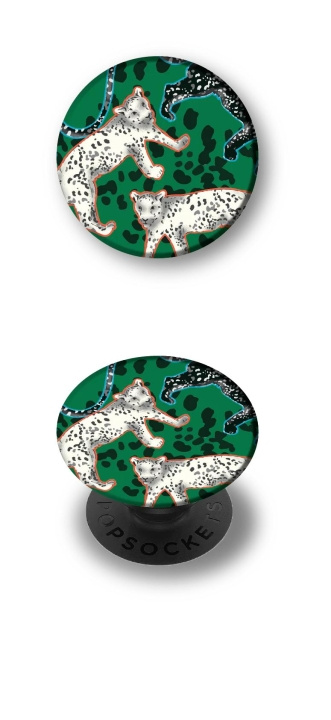 Richmond & Finch PopGrip Green Leopard i gruppen SMARTPHONES & TABLETS / Øvrigt tilbehør / Popsockets hos TP E-commerce Nordic AB (C64924)