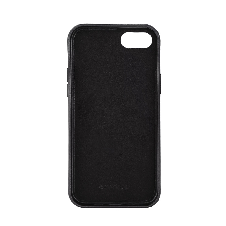 Essentials iPhone 6/7/8/SE (2020/2022) Leather cover, Black i gruppen SMARTPHONES & TABLETS / Mobil Beskyttelse / Apple / iPhone SE (2nd gen & 3rd gen) / Cover hos TP E-commerce Nordic AB (C65043)