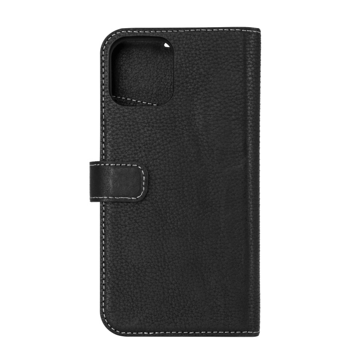 Essentials iPhone 12/12 Pro, Leather wallet,detachable, black i gruppen SMARTPHONES & TABLETS / Mobil Beskyttelse / Apple / iPhone 12 hos TP E-commerce Nordic AB (C65185)