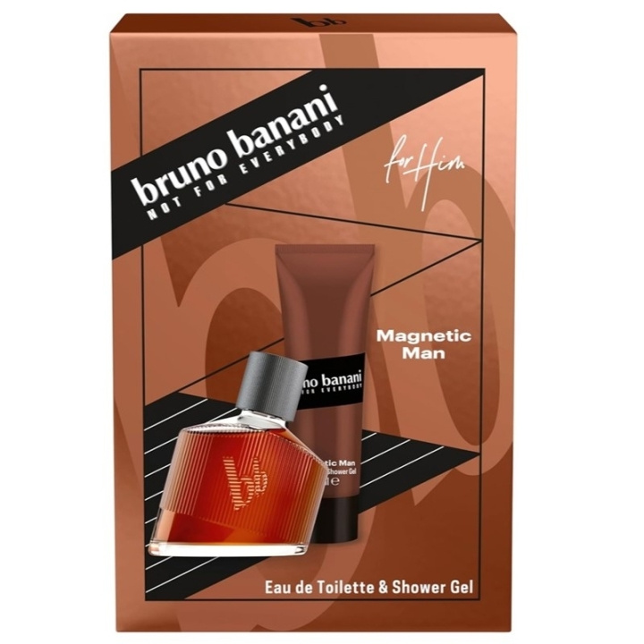 Bruno Banani Giftset Bruno Banani Magnetic Man Edt 30ml + Shower Gel 50ml i gruppen SKØNHED & HELSE / Gaveæske / Gaveæske til ham hos TP E-commerce Nordic AB (C65703)