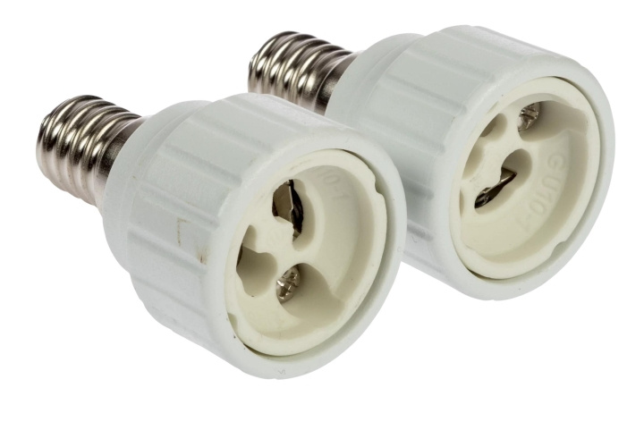 Nordic Quality Adapter E14 - GU10, 2st i gruppen HJEMMEELEKTRONIK / Lys / LED lamper hos TP E-commerce Nordic AB (C65758)