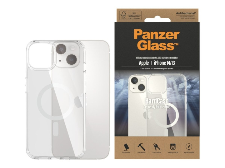 PanzerGlass HardCase Beskyttelsescover Gennemsigtig Apple iPhone 14 i gruppen SMARTPHONES & TABLETS / Mobil Beskyttelse / Apple / iPhone 14 hos TP E-commerce Nordic AB (C65896)