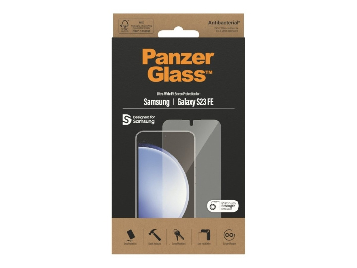 PanzerGlass Klar Samsung Galaxy S23 FE i gruppen SMARTPHONES & TABLETS / Mobil Beskyttelse / Samsung hos TP E-commerce Nordic AB (C65914)