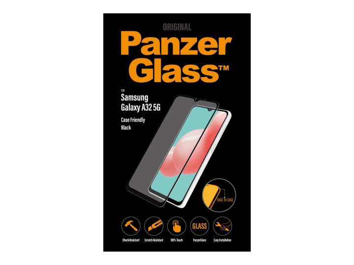 PanzerGlass Case Friendly Skærmbeskytter Sort Transparent Samsung Galaxy A32 5G i gruppen SMARTPHONES & TABLETS / Mobil Beskyttelse / Samsung hos TP E-commerce Nordic AB (C65920)