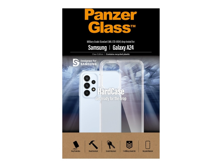 PanzerGlass HardCase Beskyttelsescover Gennemsigtig Samsung Galaxy A24 i gruppen SMARTPHONES & TABLETS / Mobil Beskyttelse / Samsung hos TP E-commerce Nordic AB (C65934)