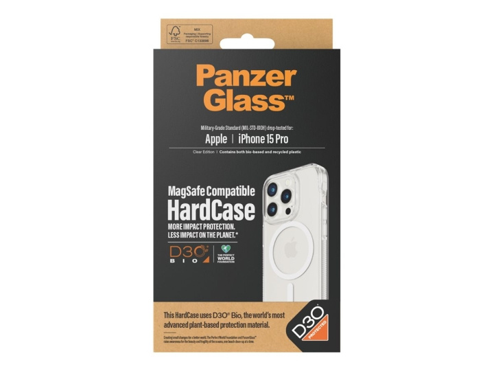 PanzerGlass HardCase Beskyttelsescover Klar Apple iPhone 15 Pro i gruppen SMARTPHONES & TABLETS / Mobil Beskyttelse / Apple / iPhone 15 hos TP E-commerce Nordic AB (C65958)